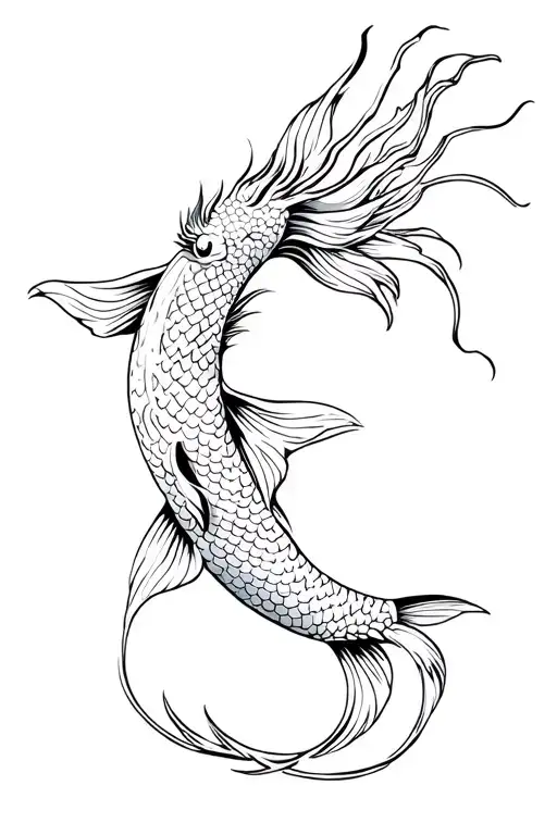 Dragon Koi Fish