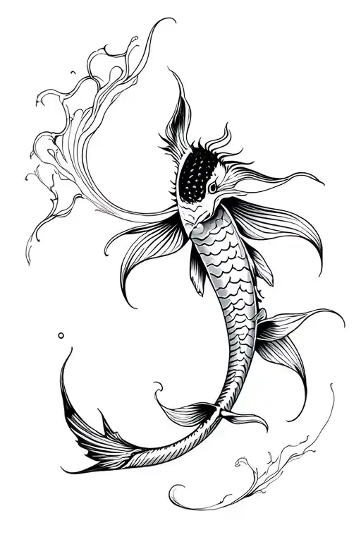 Koi Fish Dragon