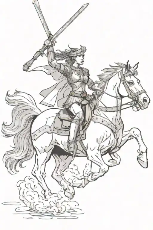 Valkyrie On Horseback