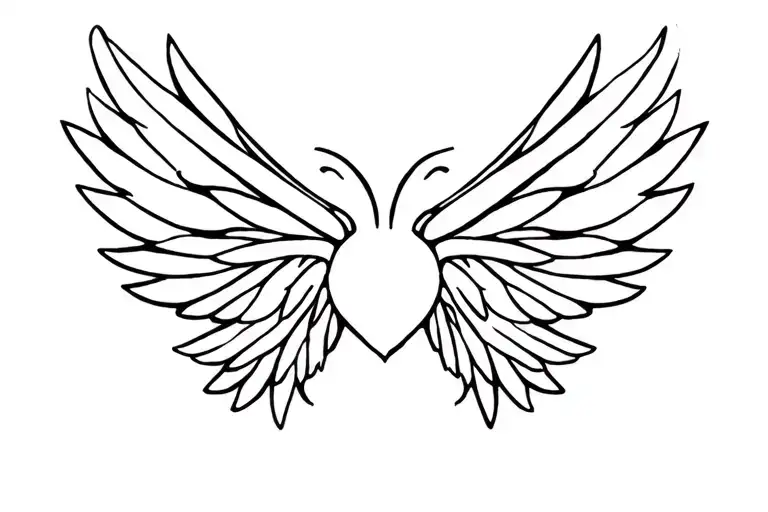 Tresuare Chest Stoic Tattoo With Fairy Wings