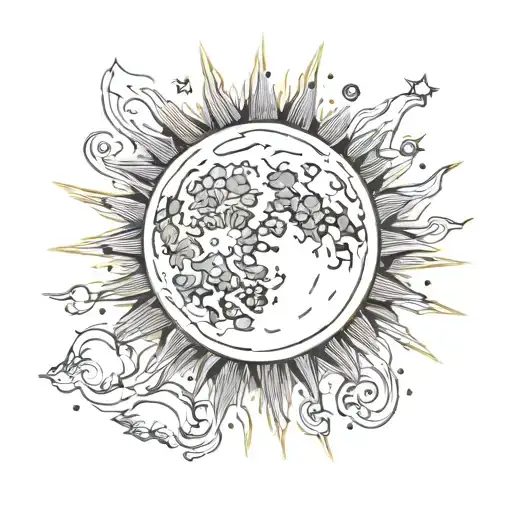 Moon An Sun Rays Included