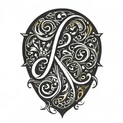 Letters R And K Calligraffiti