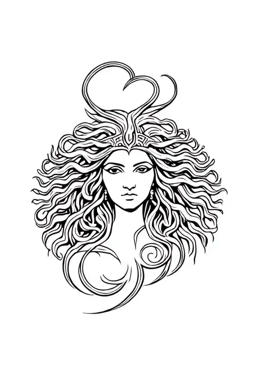 African American Medusa Goddess