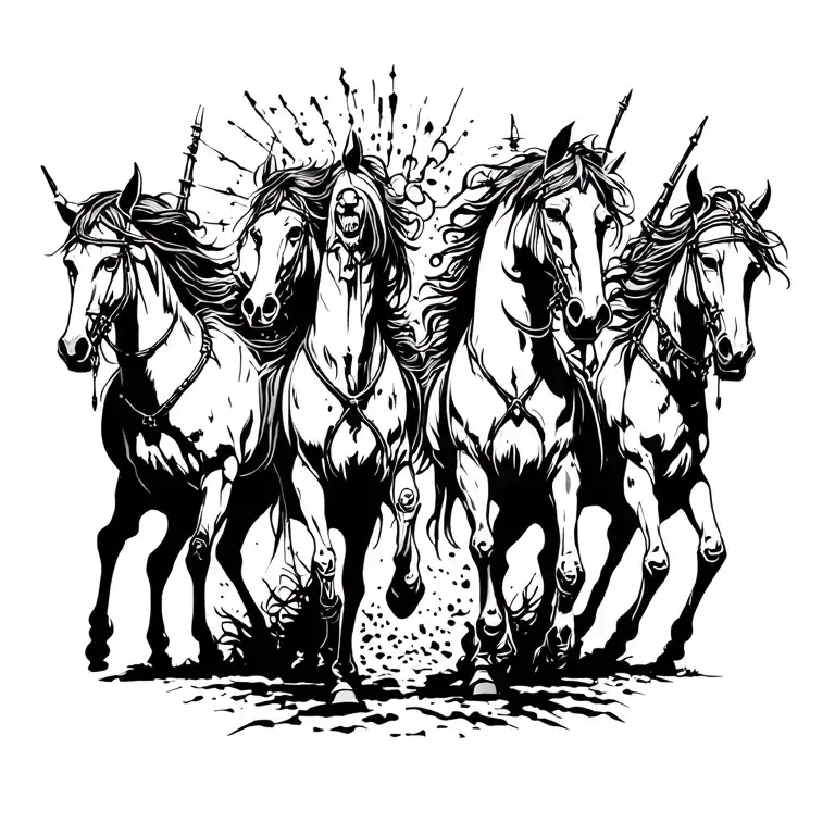 Four Horsemen Of The Apocalypse Meets Urban Art