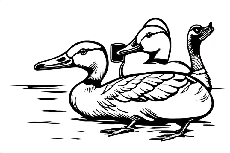 Guy Drinling Coors Hunting Ducks