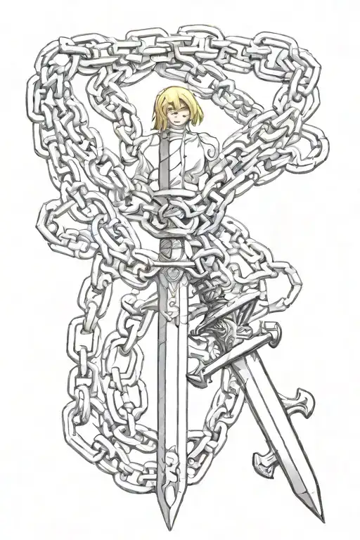 Judgement Chain Of Kurapika With Dagger At The End