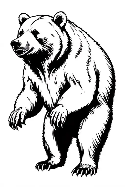 Realistic Bear Standing