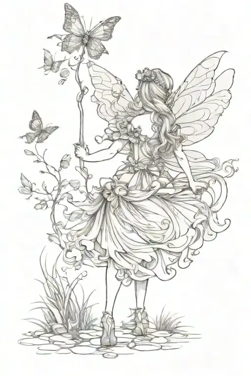 Fairy Walking Away