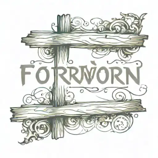 Word ''Forworn'' Written