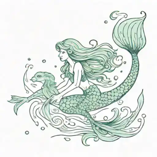 Mermaid Swimming