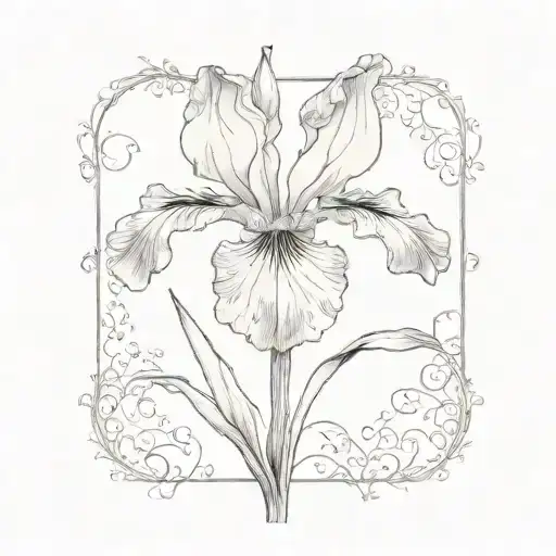 Wild Iris Single Flower