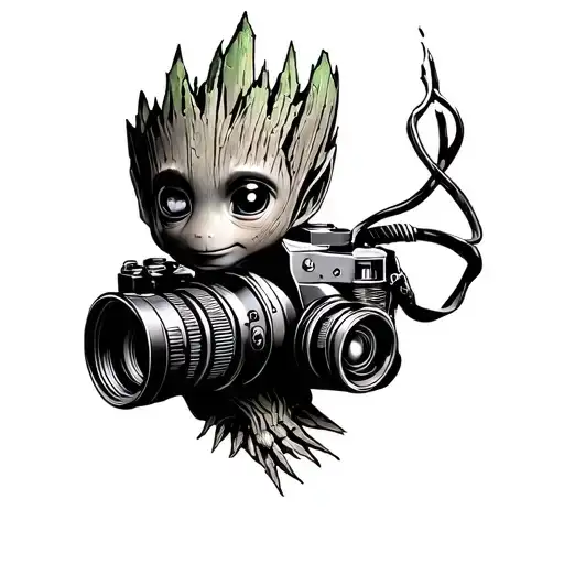 Baby Groot And Camera