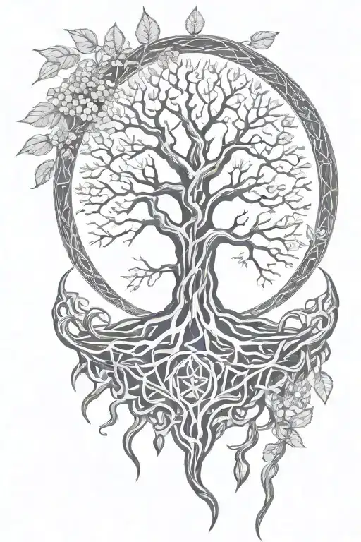 Yggdrasil Tattoo On Arm