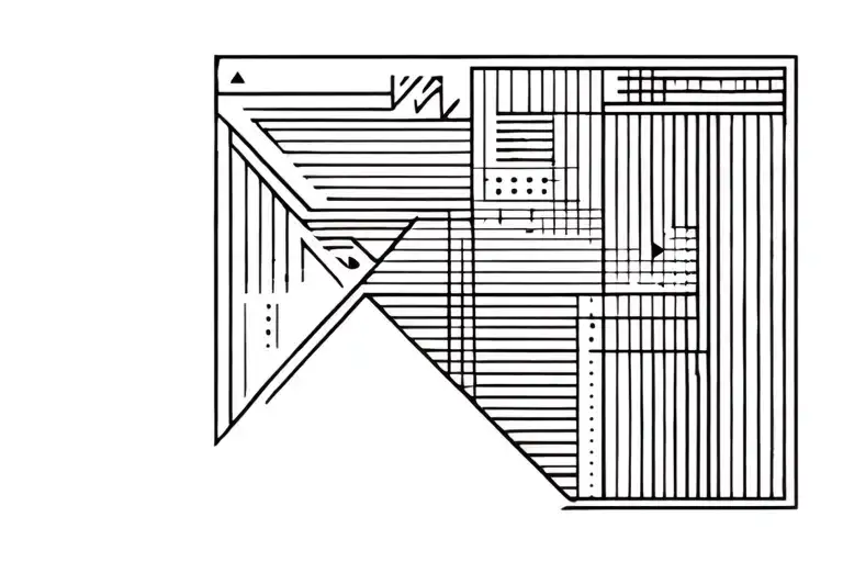 Abstract Geometric Design Incorporating Elements
