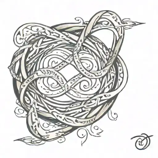 Infinity Symbol With Names Incorporated