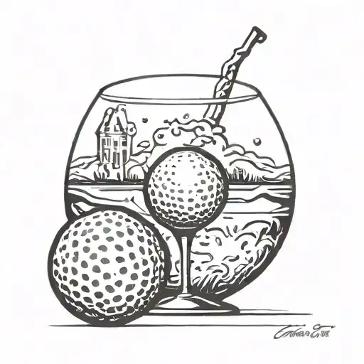 Wine & Golf Ball