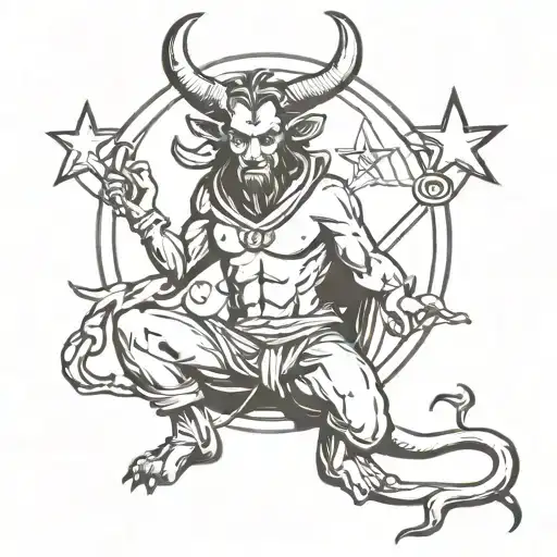 The Devil With Star Sign
