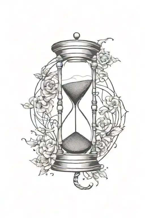 Hourglass Runs From Life To Death