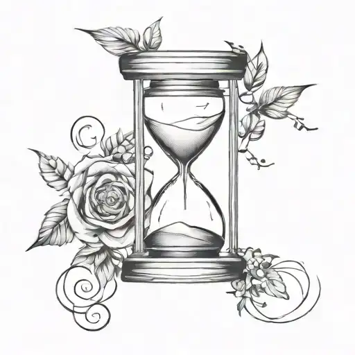 Memento Mori Memento Vivere Around And Hourglass