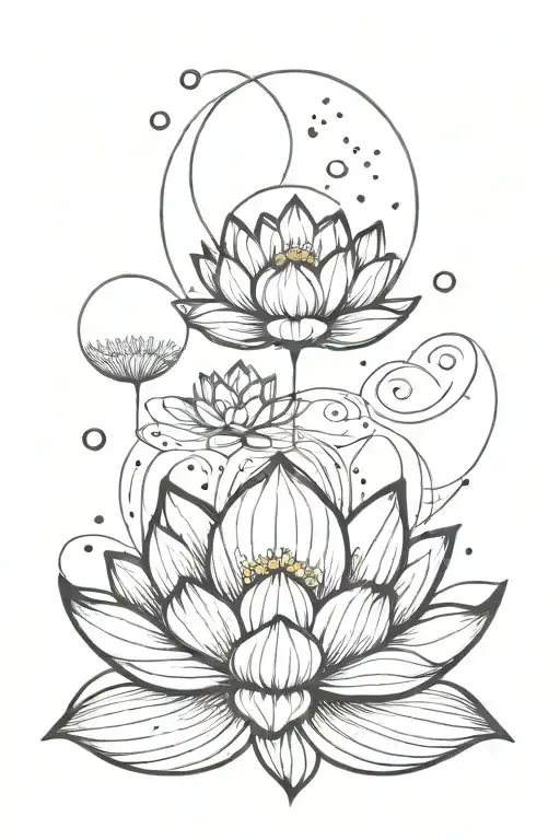 Lotus And Moon Phases