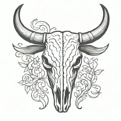 Bull Skull Soft Shading