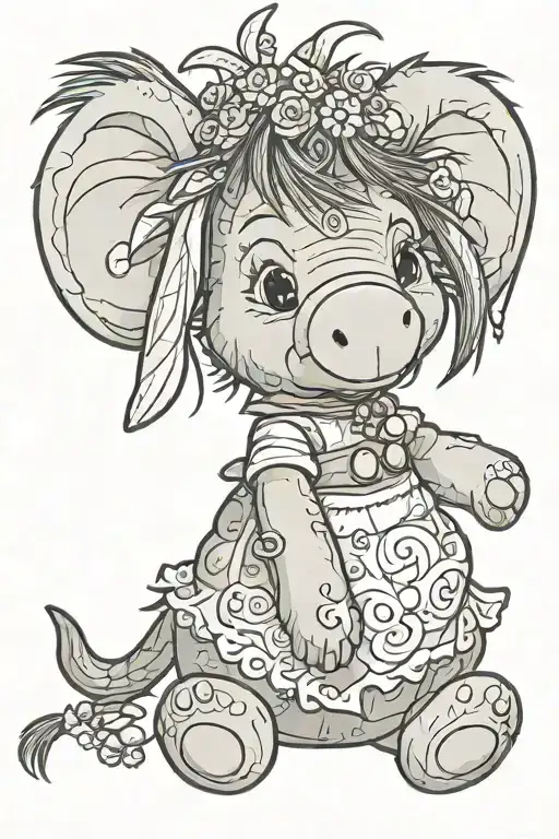 Cute Voodoo Eeyore Doll