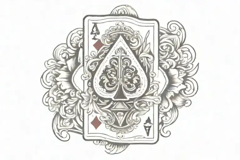 Playing Card Memorial Tattoo For Grandpa