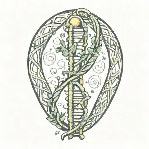 Caduceus Dna Intertwined