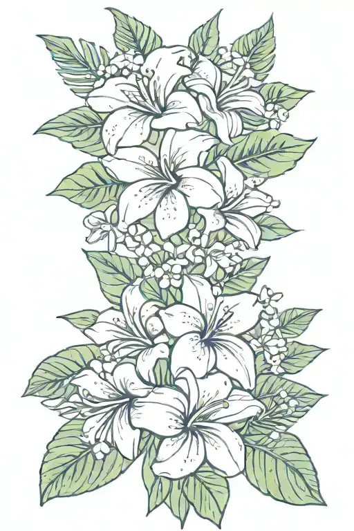 Hawaiian Flowers Wrapped