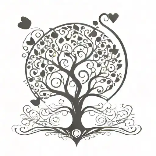 Tree Of Life & Heart Shape