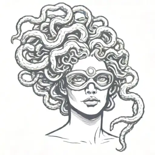 Medusa With Eyepatch