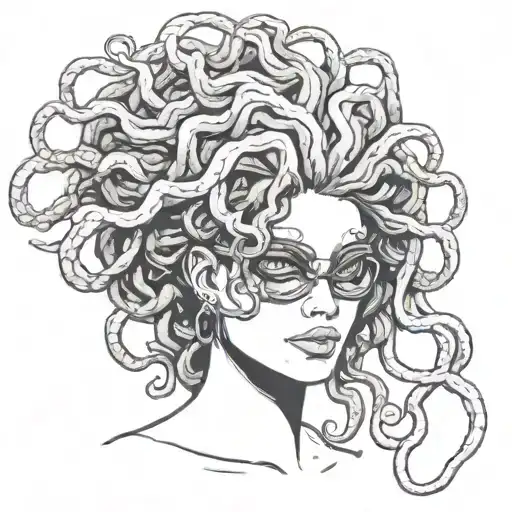 Medusa With Eyepatch