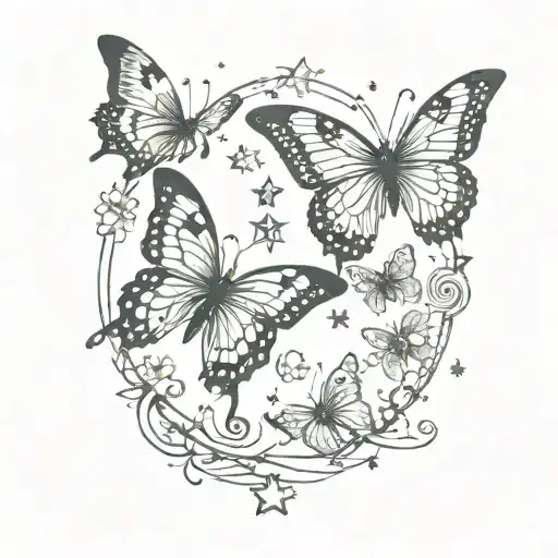 Scorpio Butterflies Stars