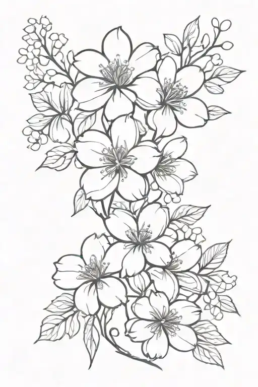 Birth Flowers Intertwined