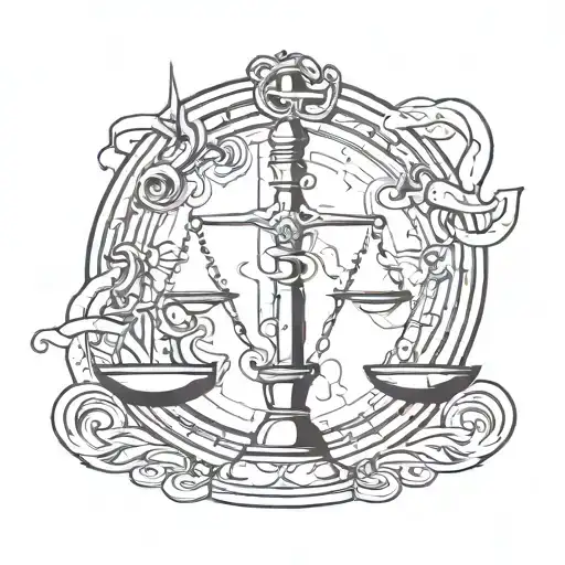 Zodiac Signs Of Libra And Cancer United Together Symbolizing