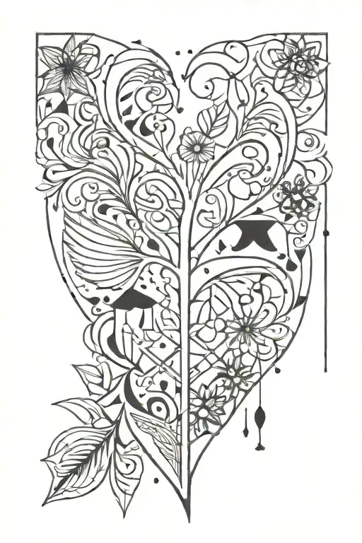 Represents Love And The Trials Of Life Including