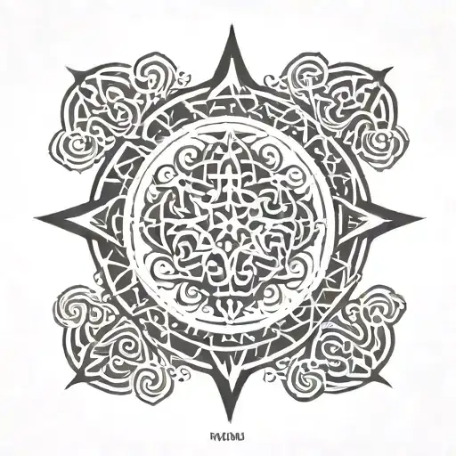 Turkish And Irish Symbols Integrated