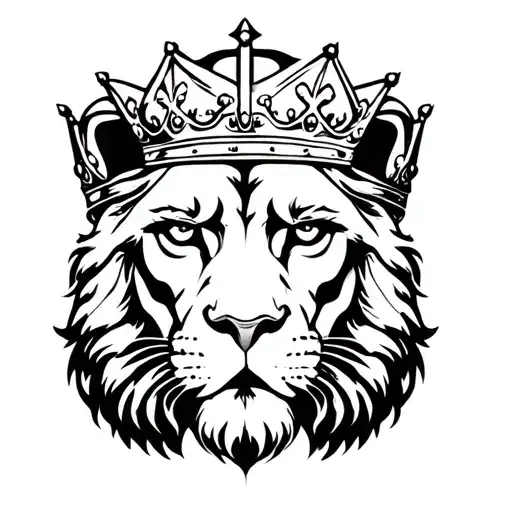 Leon With Crown Of King