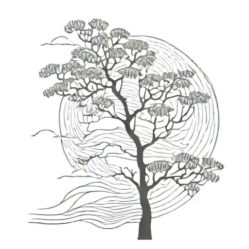 A Wave And Tree Top Minimal Lines