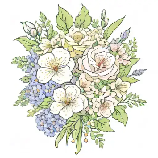 Birth Flowers Of February March April December Birth Flower Bouquet