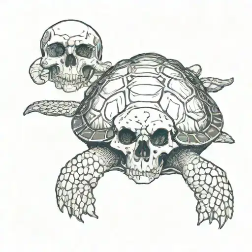 Turtle And Skull