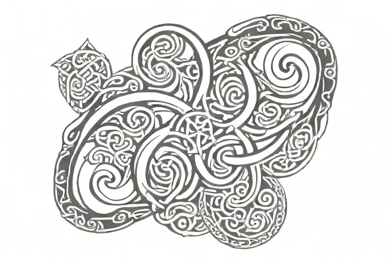Celtic Triskelion Combined With Armband