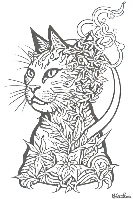 Cat Smoking Weed