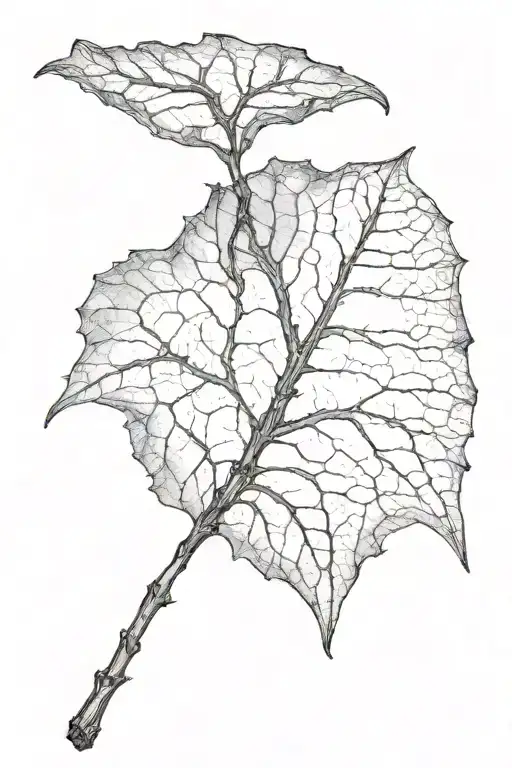 Decaying Leaf Branch Wrapped