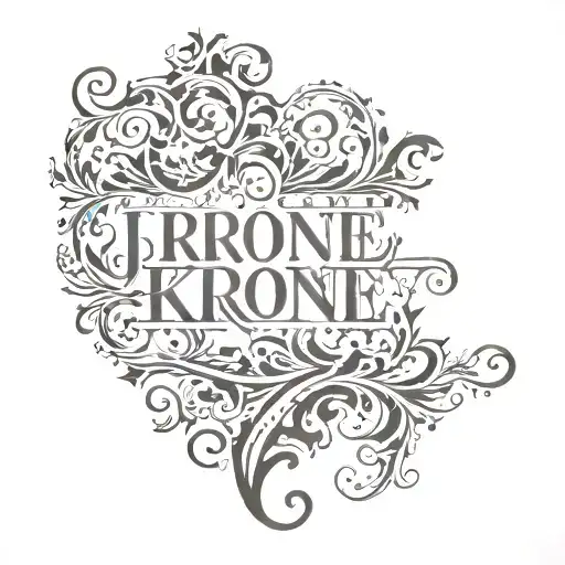 Krone Lia With Filigree Lettering