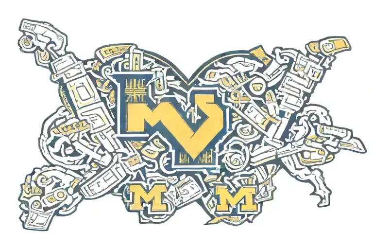 Michigan Wolverines Logo Replacing Michigan With Money