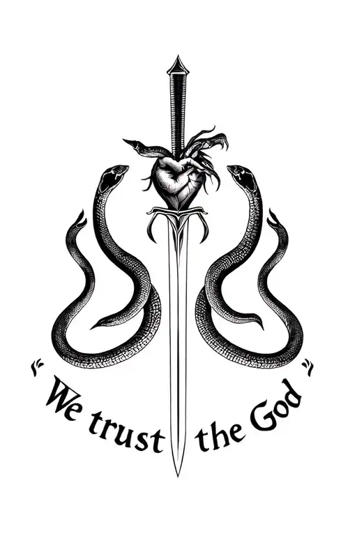 Hands And Snakes Of Karma Karma's Heart And The Sword Of The Lion Text We Trust God In English