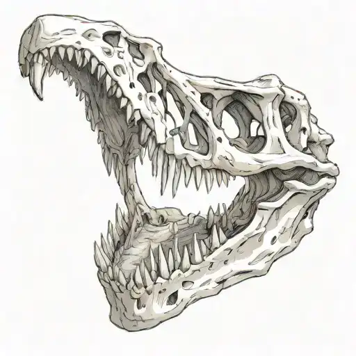 Rotting Plesiosaurus Skull