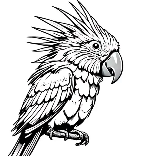 Sisserou Parrot Elegant Beautiful