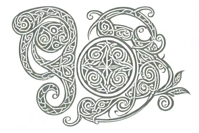 Celtic Pattern With Elements